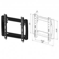 Кронштейн LCD, LED 23-42 черный TEXHO 200F TRONE 1шт.