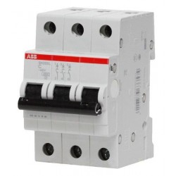 Автоматический выключатель трехполюсный SH201L 3Р 6А 4.5кА С АВВ  1/36шт.