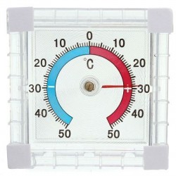 Термометр оконный квадратный Биметаллический  1шт.